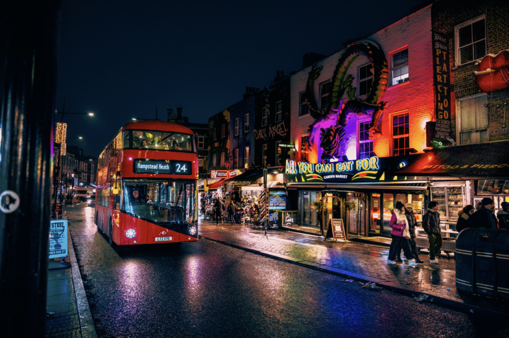 Camden London bus