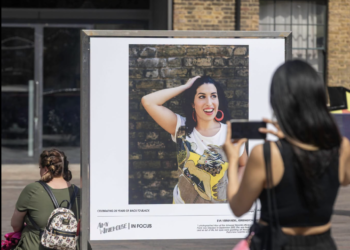 Amy Winehouse outdoor photo exhibition at King’s Cross