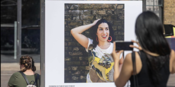 Amy Winehouse outdoor photo exhibition at King’s Cross
